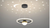 LunaNova LED Deckenleuchte mit Mond- und Sternenprojektion