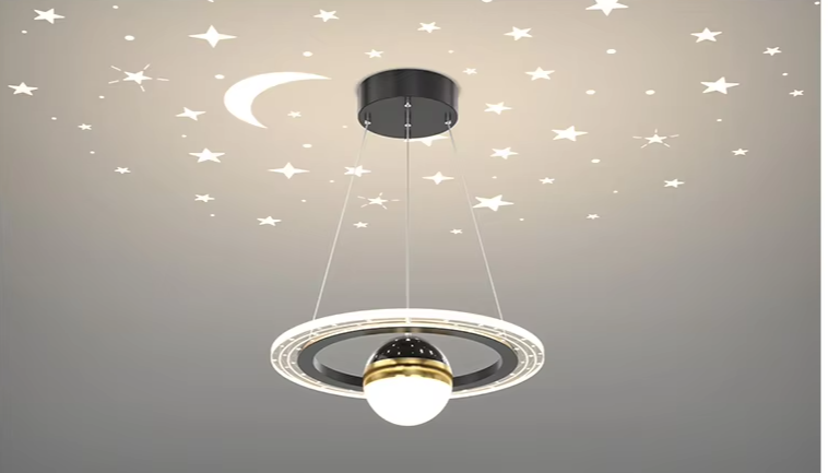 LunaNova LED Deckenleuchte mit Mond- und Sternenprojektion