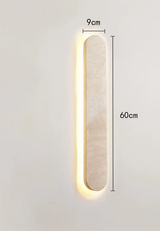 StoneGlow Recta – Moderne Wandleuchte aus Naturstein