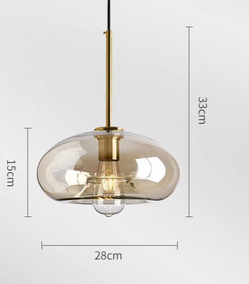 LumiLoft Glas Pendelleuchte