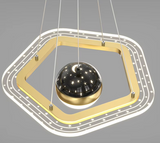 LunaNova LED Deckenleuchte mit Mond- und Sternenprojektion