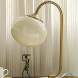 Marshmallow Tischlampe aus Metall und Glas