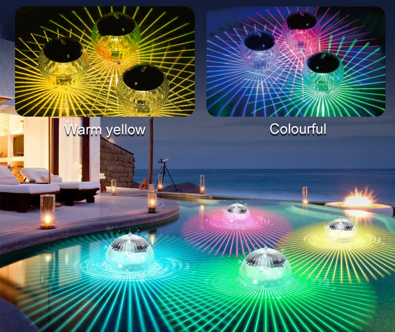 SOLAGLOW Schwimmende Solar-RGB-Poolleuchte