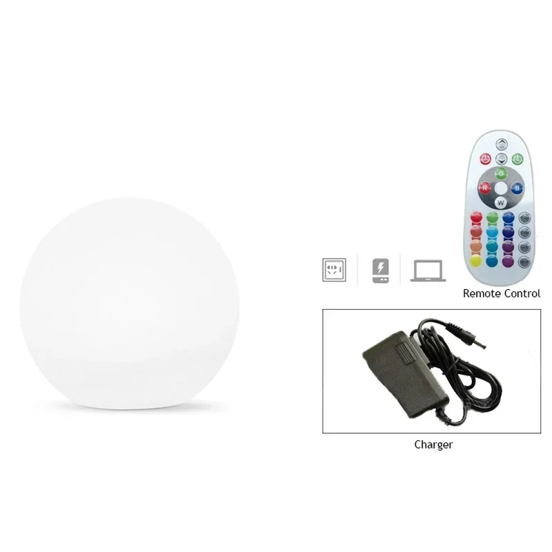 LumiGlow LED Gartenkugel – 16 Farben, Fernbedienung & Wiederaufladbar
