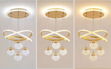 LumaCrest LED Pendelleuchte – Modernes Art Deco-Design für Esszimmer und Wohnzimmer