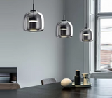 LumiGlow – Elegante Pendelleuchte aus Glasstein mit LED