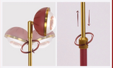 ScandiGlow Rote Skandinavische Stehlampe