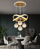 LumaCrest LED Pendelleuchte – Modernes Art Deco-Design für Esszimmer und Wohnzimmer