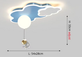 Nordische Astronauten-Wolken-LED-Hängelampe