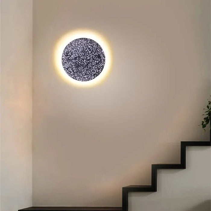 Skandinavische einfache Gang-Treppenlampe, Terrazzo-Wandlampe