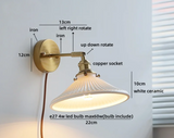 Kyotaro Wandleuchte – Japanische Keramik-Wandlampe mit LED-Kompatibilität