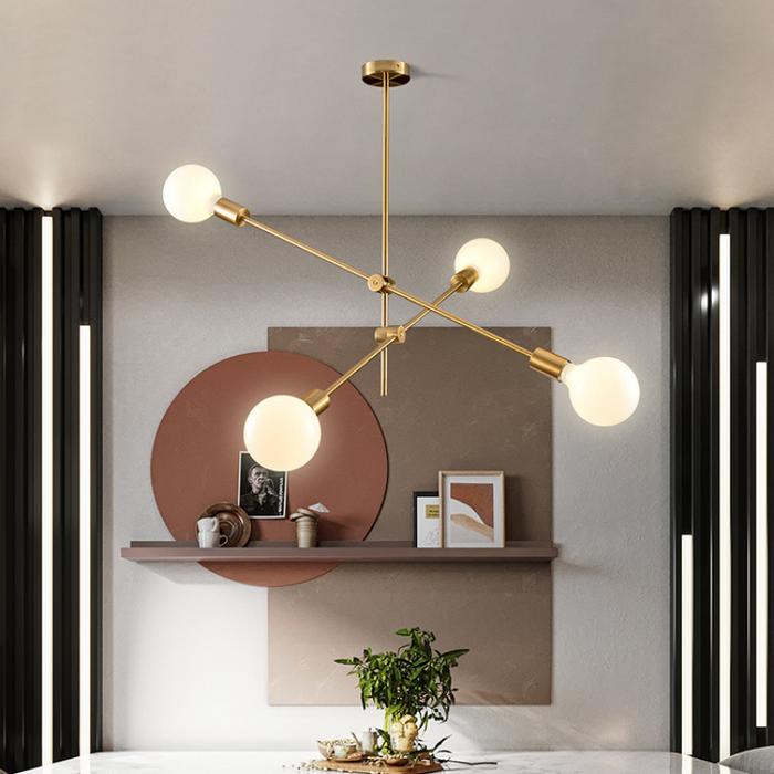 Lucca Sputnik Kronleuchter aus der Mitte des Jahrhunderts
