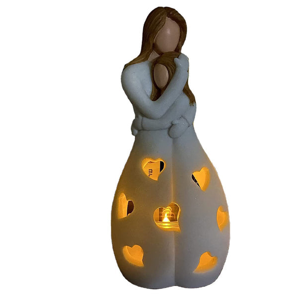 Romantische beige Tischlampe