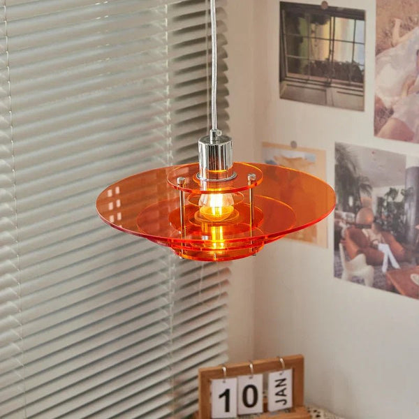 Moderne UFO-förmige Kronleuchter-Vintage-Hängelampe