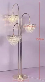 LumiÉclat Kristall-Blumenvase & LED-Kerzenleuchter – Edle Tischdeko für Hochzeit, Party & Zuhause