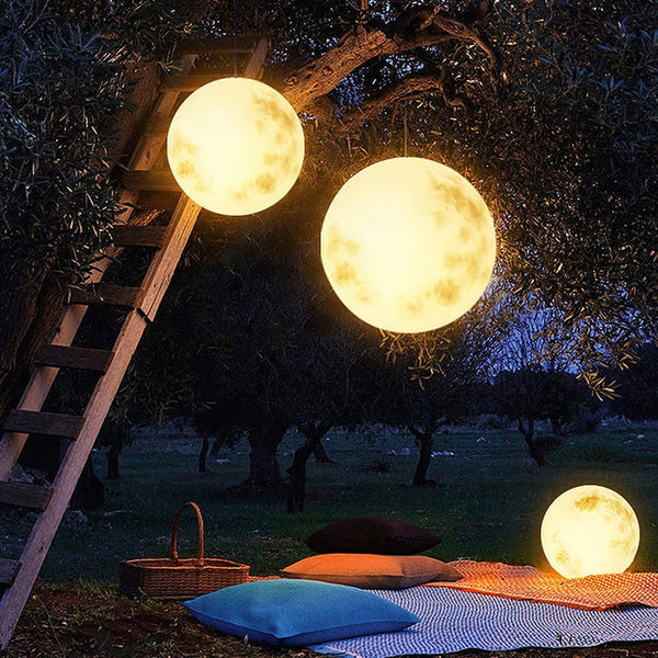 Mondlampe | Gartenlampe in Form eines Mondes