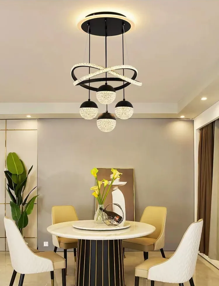 LumaCrest LED Pendelleuchte – Modernes Art Deco-Design für Esszimmer und Wohnzimmer
