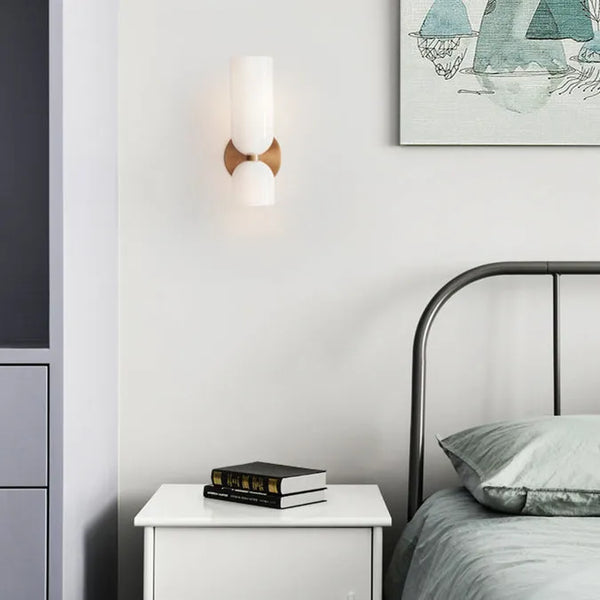 Doppelkopf Glas Wandleuchte Led Sconce