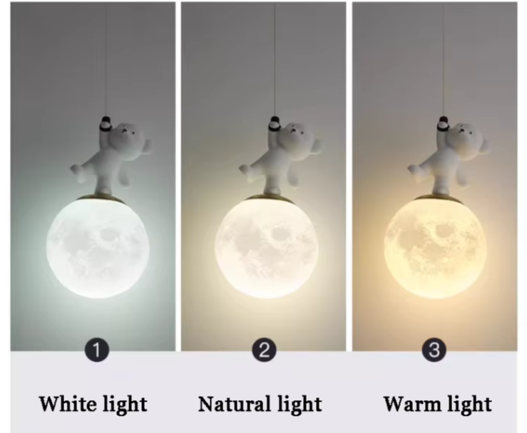 Nordic Bear Glow – Verspielte LED-Hängeleuchte für Kinderzimmer & Kreativräume