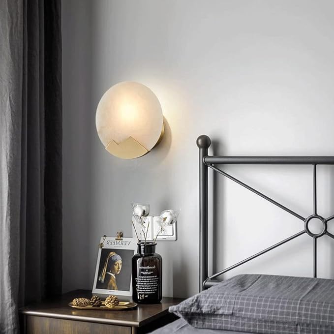 Skandinavische minimalistische Marmor-Wandlampe