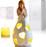Romantische beige Tischlampe