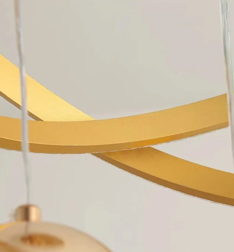 LumaCrest LED Pendelleuchte – Modernes Art Deco-Design für Esszimmer und Wohnzimmer