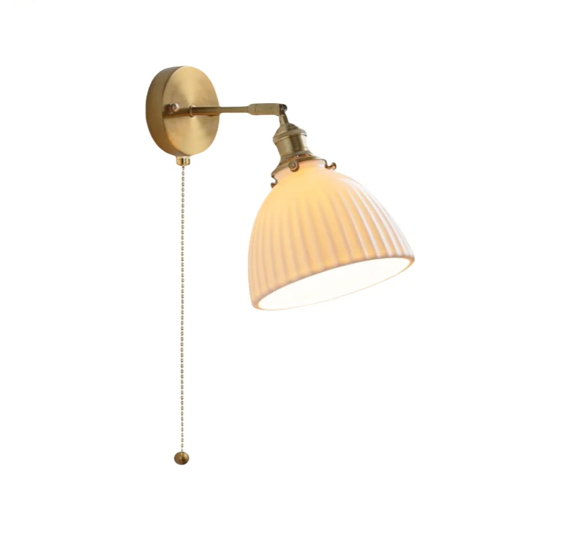 Kyotaro Wandleuchte – Japanische Keramik-Wandlampe mit LED-Kompatibilität