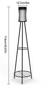 SolarBloom Solar-Gartenleuchte mit Pflanzenständer – Deko-Laterne für Terrasse, Garten & Balkon