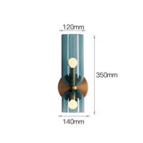 Doppelkopf Glas Wandleuchte Led Sconce