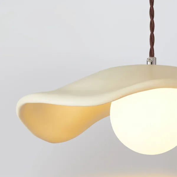 Kreative Wabi Sabi Esszimmer-Hängelampe mit Lotusblättern