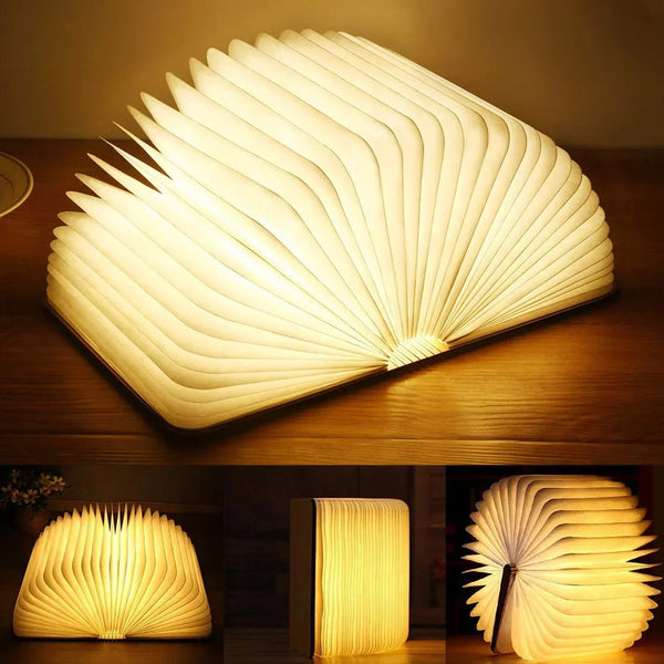 Enchanted Book Lampe für auf Tisch mit warmem Licht