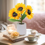 Glitzernde Sonnenblume Lampe für auf Tisch