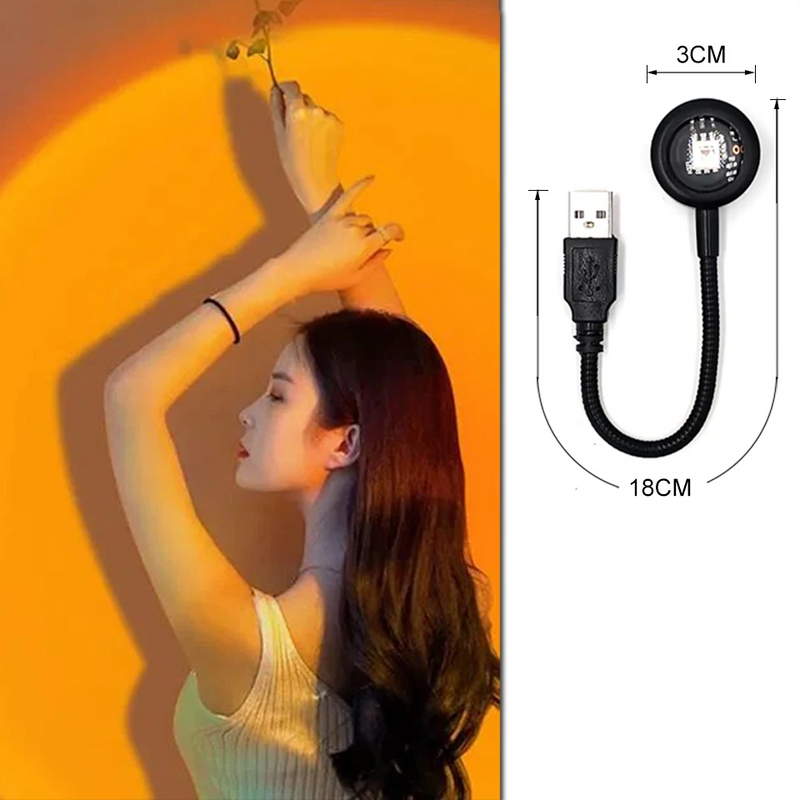 SunGlow USB Sunset LED Projektor