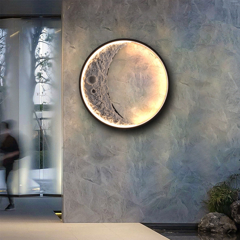 3D-Mond-Wandlampe für das Schlafzimmer