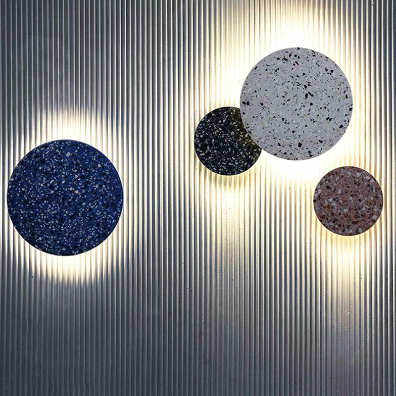 Skandinavische einfache Gang-Treppenlampe, Terrazzo-Wandlampe