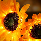 Glitzernde Sonnenblume Lampe für auf Tisch