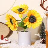 Glitzernde Sonnenblume Lampe für auf Tisch