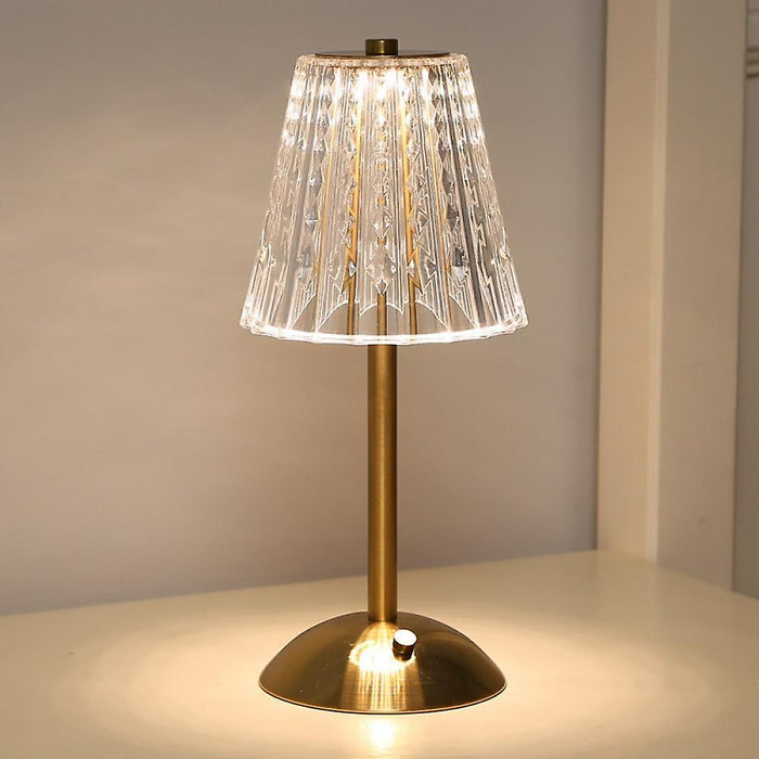 Classic Gold Kristall Tischlampe