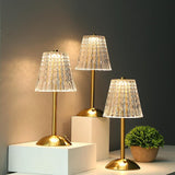 Classic Gold Kristall Tischlampe