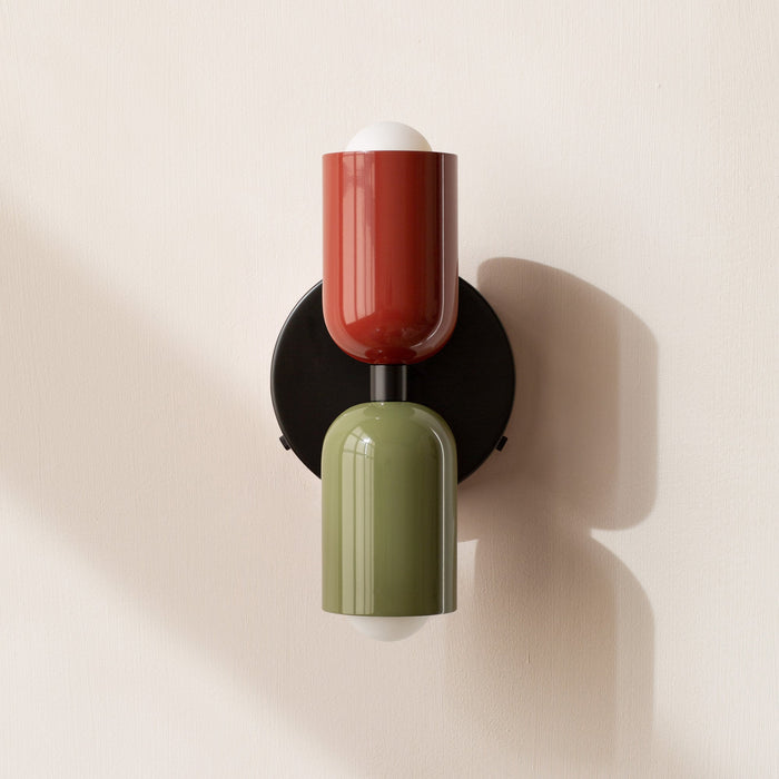 Vintage Doppelkopf-Kreative Home-Deco-Wandlampe