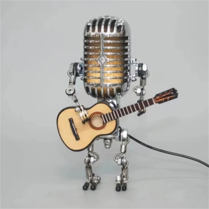 Guitarlamp - Lampe Roboter mit Gitarre
