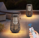 LumaSfera Solar Garten- und Terrassenleuchte – Moderne Outdoor LED-Lampe aus Edelstahl mit E27 Leuchtmittel (IP65)