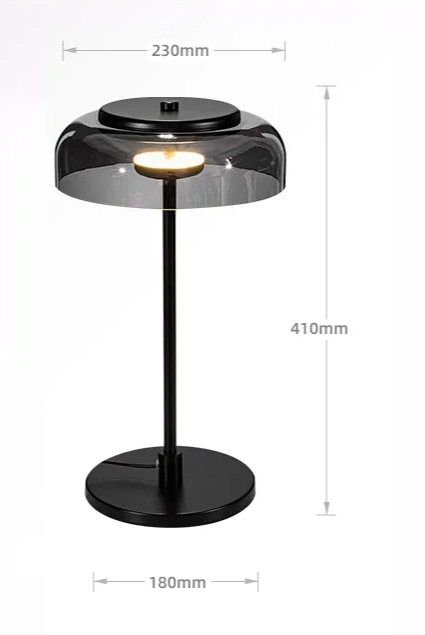 Aurélo – Designer Tischlampe aus Glas mit LED & Postmodernem Stil