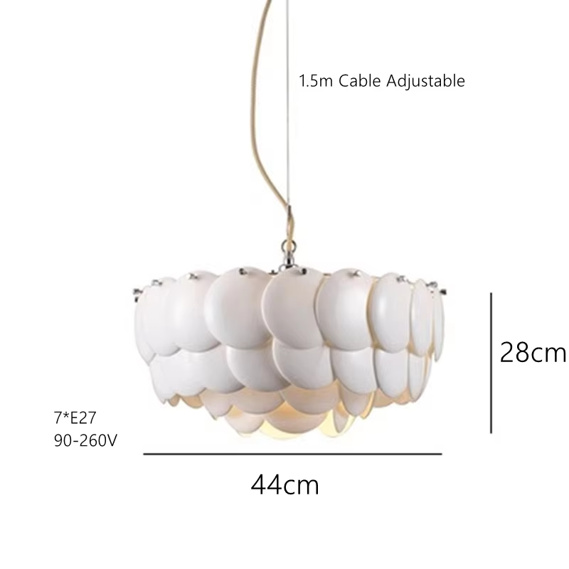Französischer Handgefertigter Luxus-Keramikkronleuchter