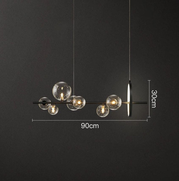 Makrosom | Luxuriöse Hängelampe aus mundgeblasenem Glas
