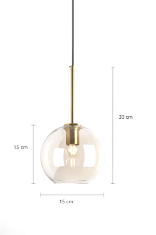LumiLoft Glas Pendelleuchte