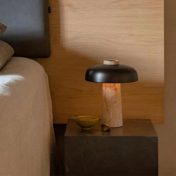 Natural Travertine Tischlampe