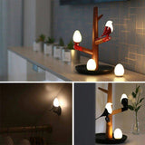 Magpie Wooden LED Smart Sensor Wiederaufladbare Tischlampe