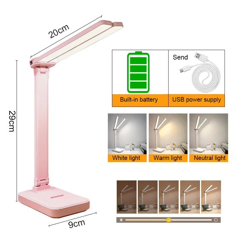 LumoFlex – Wiederaufladbare Faltbare LED-Schreibtischlampe mit Touch-Steuerung & Augenschutz