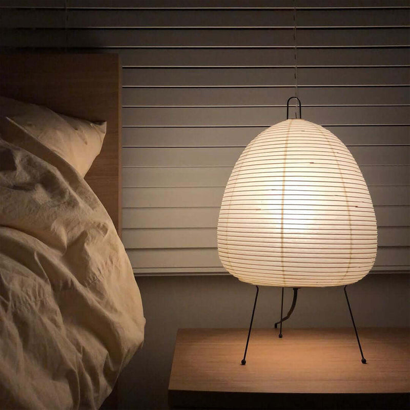 Akari Tischlampe aus Washi-Papier